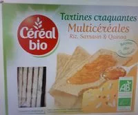 Mängden socker i Tartine craquante multicéréales riz sarrasin quinoa