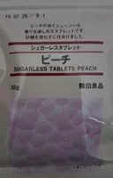 Mängden socker i Sugarless Tablets Peach