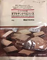 Mängden socker i Double Sandwich Wafers Peanut Chocolate