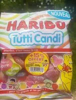 Mängden socker i Tutti candy