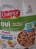 Mängden socker i Muesli super fruits