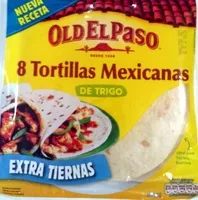 Mängden socker i Tortillas mexicanas de trigo