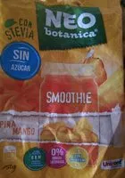 Mängden socker i Smoothie con Estevia