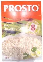 Mängden socker i Рис Золотистый обработанный паром