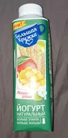 Mängden socker i йогурт натуральный манго-злаки