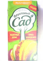 Mängden socker i Мультифрукт