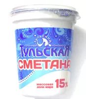 Mängden socker i Тульская сметана 15 %