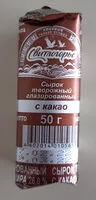 Mängden socker i Сырок творожный глазированный с какао
