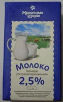 Mängden socker i Молоко питьевое ультрапастеризованное 2,5 %