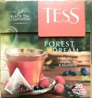 Mängden socker i Forest dream black tea, raspberry&blueberry