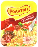 Mängden socker i Лапша с говядиной по-домашнему