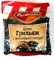 Mängden socker i Драже Грильяж в шоколадной глазури