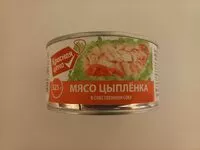 Mängden socker i Мясо цыплёнка в собственном соку