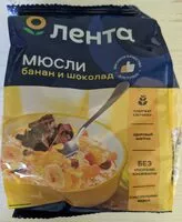 Mängden socker i Мюсли банан и шоколад