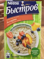 Mängden socker i Овсяная каша Асорти