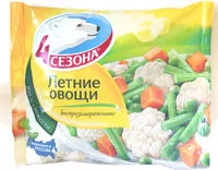 Mängden socker i Летние овощи быстрозамороженные