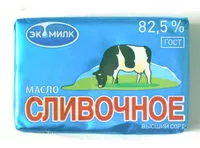 Mängden socker i Масло сливочное 82,5 % высший сорт