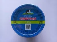 Mängden socker i Сметана сливочная 15%