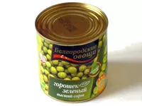 Mängden socker i Горошек зеленый, высший сорт