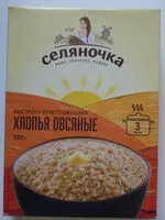 Mängden socker i Хлопья овсяные быстрого приготовления 3 мин.