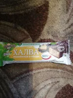 Mängden socker i халва подсолнечная в глазури без сахара