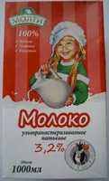 Mängden socker i Молоко 3,2 %