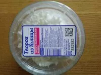 Mängden socker i Творог из Талицы (с наполнителем малина)