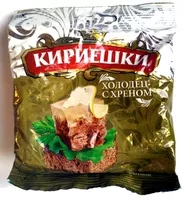 Mängden socker i Кириешки «холодец с хреном»