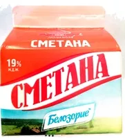Mängden socker i Сметана с м. д. ж. 19 %