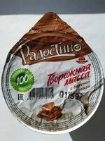 Mängden socker i Творожная масса с вареной сгущёнкой