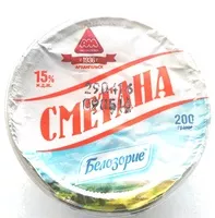 Mängden socker i Сметана 15%