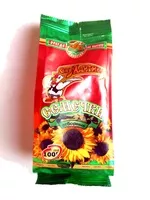 Mängden socker i Семечки/Sunflower seeds