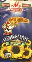 Mängden socker i Семечки от Мартина отборные 200г
