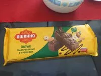 Mängden socker i Вафли глазированные с орешками