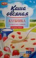 Mängden socker i Овсяная каша с клубникой и сливками