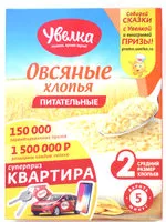 Mängden socker i Овсяные хлопья питательные