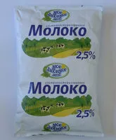 Mängden socker i Молоко ультрапастеризованное 2,5 %