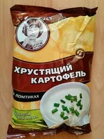 Mängden socker i Хрустящий картофель в ломтиках со вкусом сметаны и лука