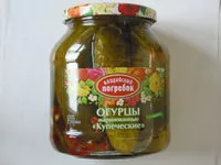 Mängden socker i Огурцы маринованные «Купеческие»