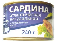 Mängden socker i Сардина атлантическая натуральная с добавлением масла