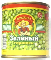 Mängden socker i Зелёный горошек