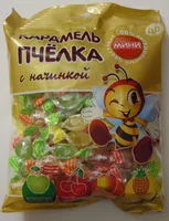 Mängden socker i Карамель «Пчёлка мини» с начинкой