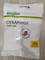 Mängden socker i Сухарики ржаные со вкусом томата и зелени