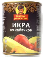 Mängden socker i Икра из кабачков