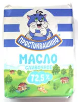 Mängden socker i Масло сливочное 72,5 %