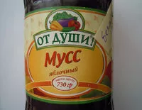 Mängden socker i Мусс яблочный