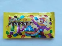 Mängden socker i Драже с какао продуктами в сахарной оболочке "Трюк"