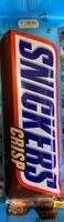 Mängden socker i Snickers Crisp