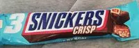 Mängden socker i Snickers crisp