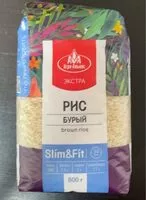 Mängden socker i рис бурый slim & fit